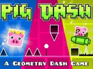 Geometric Pig Platform Runner