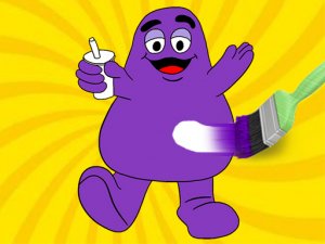 Purple Shake Coloring Book