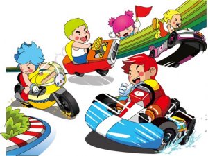 Cartoon Kart Puzzle Online