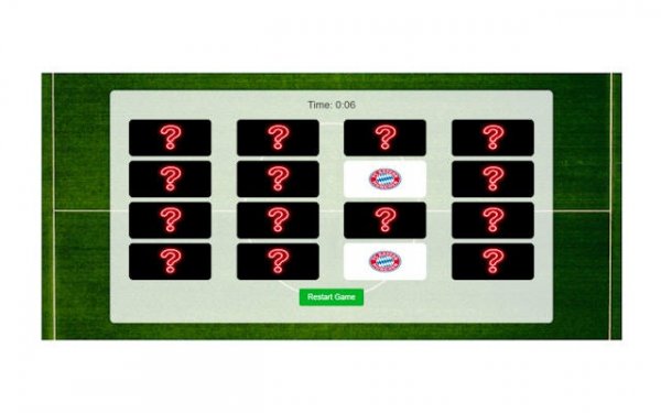 Football Club Logo Memory Match Online Game