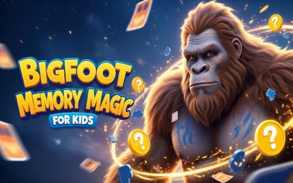 Bigfoot Memory Magic for Kids - Free Online Memory Game