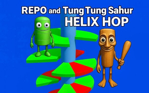 Tung Tung Sahur Helix Hop: Arcade Jumping Game Online